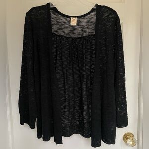 Faded Glory Black Women's Cardigan Sweater